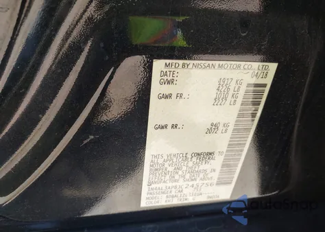 2018 Nissan Altima 2.5 Sv из США, поврежденный, VIN 1N4AL3AP8JC245756